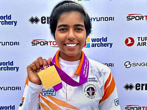 Archer Aditi Swami. (Photo | PTI)
