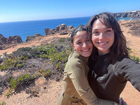 Alia Bhatt and Gal Gadot while shooting for 'Heart of Stone'.