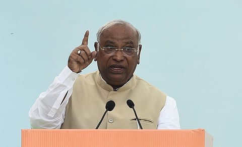 Congress party chief Mallikarjun Kharge (PTI)
