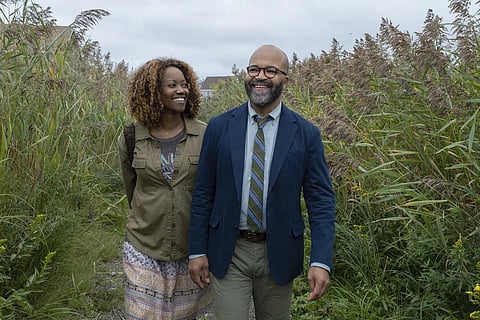 This image released by MGM shows Erika Alexander, left , and Jeffrey Wright in a scene from 'American Fiction.' (Photo | AP)