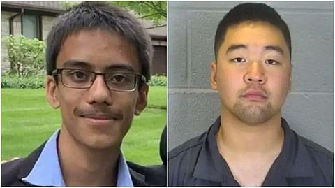 Prosecutors allege that Ji Min Sha stabbed Varun Manish Chheda (L) several times in the head and neck with a folding knife
