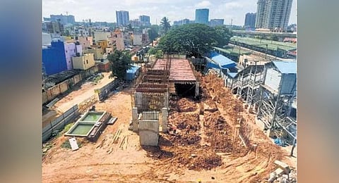 Spacious parking lot getting ready in Yesvantpur railway station