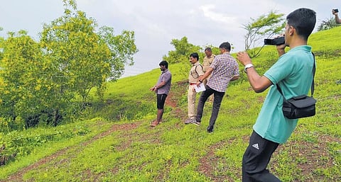 Police collecting evidence with the accused in Goa
