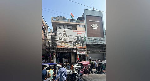 The jewellery showroom burglary in Delhi (Photo | Express)