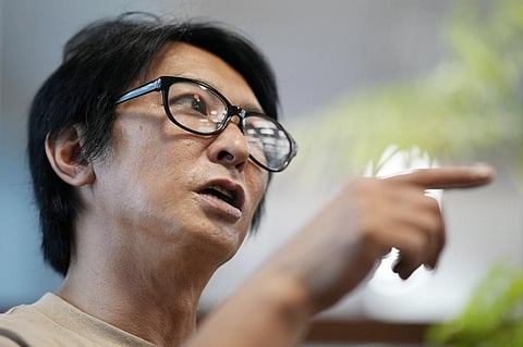 Junya Hiramoto, head of Johnny's Sexual Assault Victims Association. (AP)