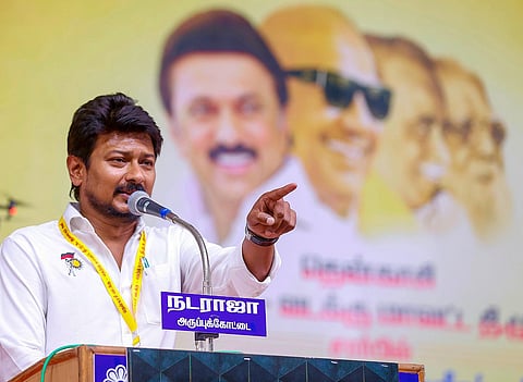 DMK youth wing secretary and Tamil Nadu Youth Welfare and Sports Development Minister Udhayanidhi Stalin (PTI)