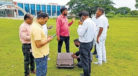 The unclaimed suitcase found near IOCL gate in Paradip | Express