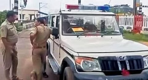 Police conducting investigation at Matagajpur railway level crossing