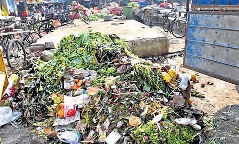 Garbage pile on Tirupati roads as sanitation workers’ strike continues | Madhav K