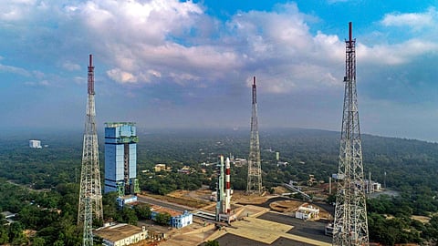 ISRO's PSLV-C58 carrying X-ray Polarimeter Satellite (XPoSat) being moved to the launch pad ahead of its launch, at the Satish Dhawan Space Station, in Sriharikota. (Representative Image)