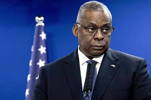 US Secretary of Defense Lloyd Austin issues a statement about Israel's military operation in Gaza, in Tel Aviv, Israel, Dec. 18, 2023. (File Photo | AP)