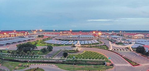 An aerial view of the Cochin International Airport. (File photo | EPS)