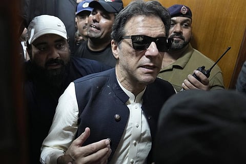 Former Pakistani Prime Minister Imran Khan. (AP)
