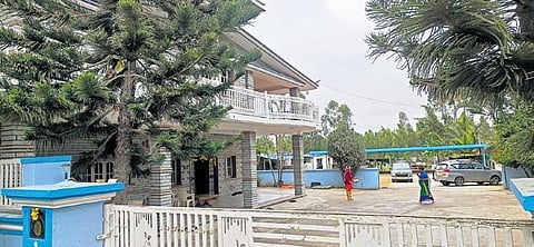 The residence of Congress Malur MLA KY Nanjegowda at Kommanahalli in Malur Taluk of Kolar district | Express