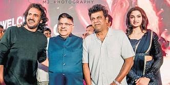 Upendra, Allu Aravind, Shivarajkumar and Reeshma Nanaiah.