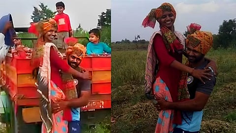 Farmer Couple Police Bharati