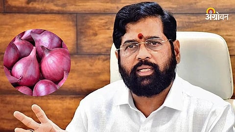 Eknath shinde on onion