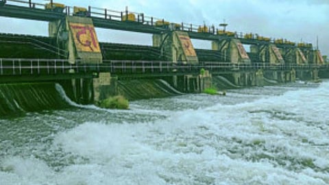Dam water