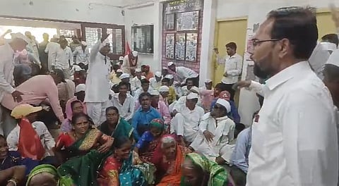 kisan sabha protest