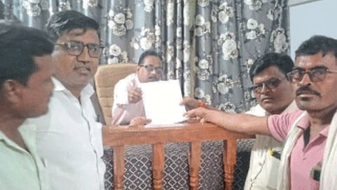 Farmer Giving a Statement