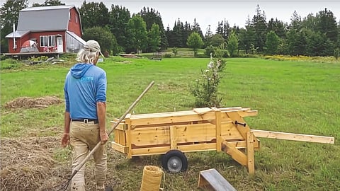 Human-Powered Bale Press