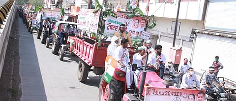 Congress tractor march against agricultural laws