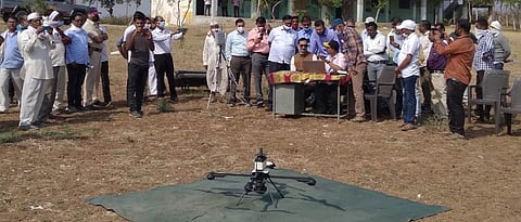 Drone survey of the village started