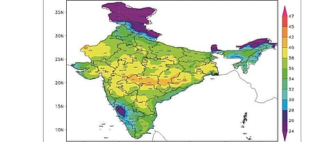 Vidarbha, mid-temperature over forty
