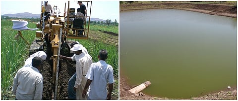 जमिनीखाली टाकलेल्या सछिद्र पाइपद्वारे निचरा झालेले पाणी मत्स्यतलावात सोडले जाते.