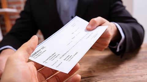 Bank cheque