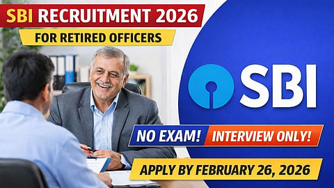 SBI Recruitment 2026