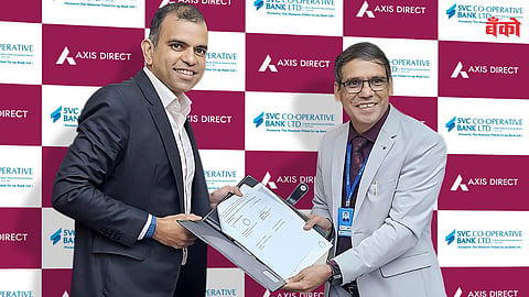 SVC Bank Axis Securities partnership - banking latest news marathi