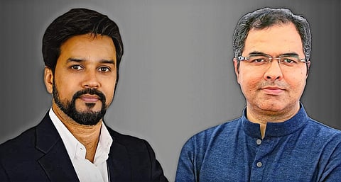 Anurag Thakur and Parvesh Sahib Singh Verma