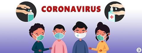 Corona masks and sanitizers