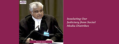 Treatment of Supreme Court as "national dartboard" must stop: Sr Adv Harish Salve on the permissible bounds of criticising the Judiciary