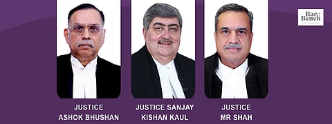 Justices Ashok Bhushan, Sanjay Kishan Kaul, MR Shah