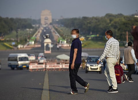 People wearing masks