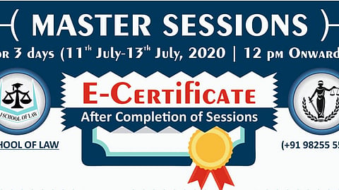 LJ School of Law, Master Sessions