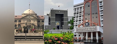 (L-R) High Courts of Allahabad, Gujarat and Kerala
