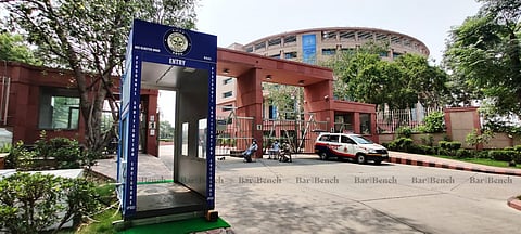 Representational Image: Sanitisation chamber outside Supreme Court
