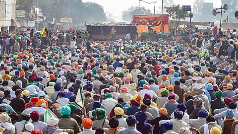 Farmers protest
