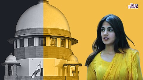Rhea chakraborty and supreme court