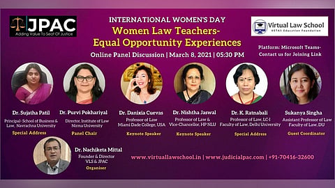 Attend: Panel Discussion on ''Women Law Teachers- Equal Opportunity Experiences'' (March 8)