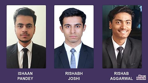 The winning team from GNLU