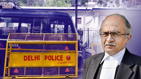 Delhi Police, Prashant Bhushan