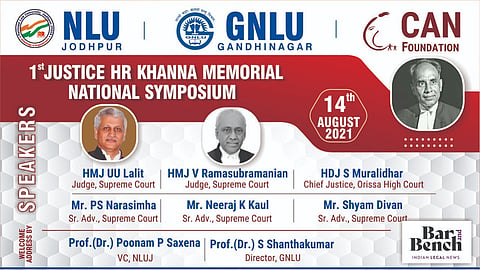 Justice HR Khanna memorial symposium