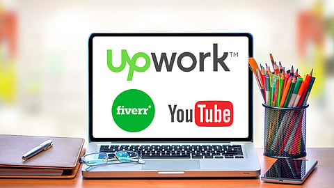 Upwork, Fiverr, YouTube