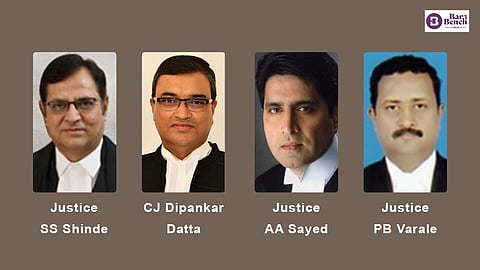 Justice SS Shinde, CJ Dipankar Datta, Justice AA Sayed, Justice PB Varale