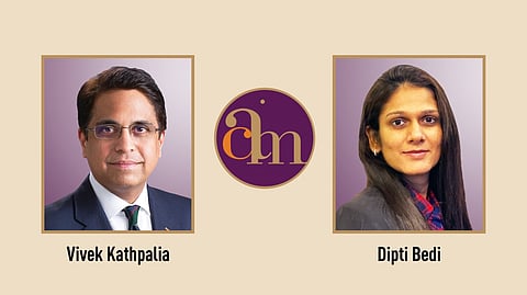 Vivek Kathpalia, Dipti Bedi & CAM Logo