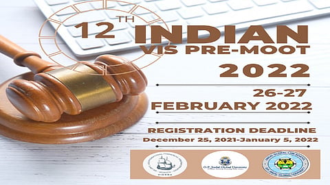 Moot Court: Twelfth Indian Vis Pre-Moot by Jindal Global University (Register by 5 Jan)